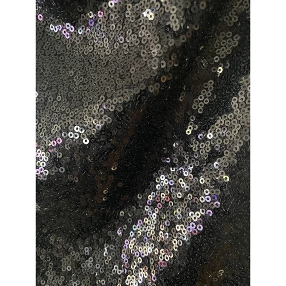 Sequins black cross back straps Dress Size L NWOT - Picture 5 of 11